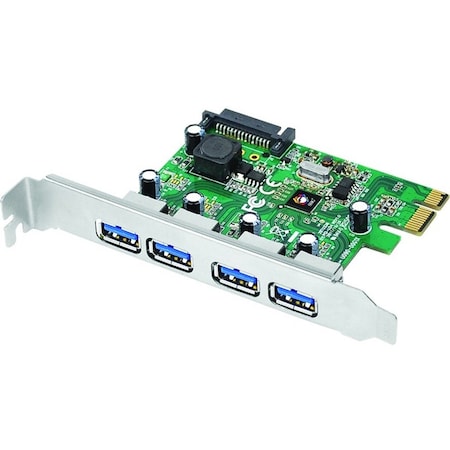 Siig USB 3.0 PCI-E Host Adapter, JUP40412S1 JU-P40412-S1